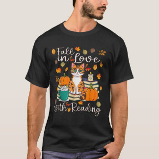 T-shirt Chat Tombe Amoureux De La Lecture Amoureux De La L