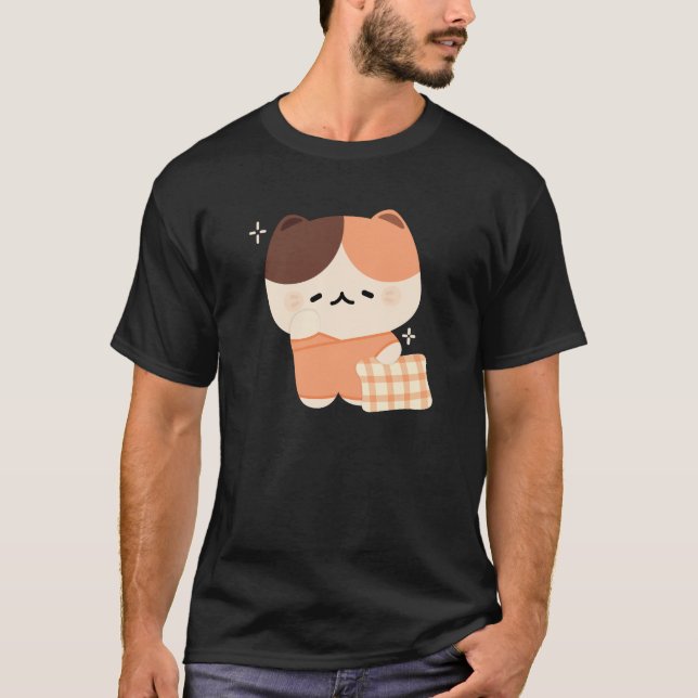 T-shirt Chat Tortie Sleepy (Devant)