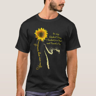 T-shirt Chat Tournesol Dans Mon Heure La Plus Sombre J'Ai 