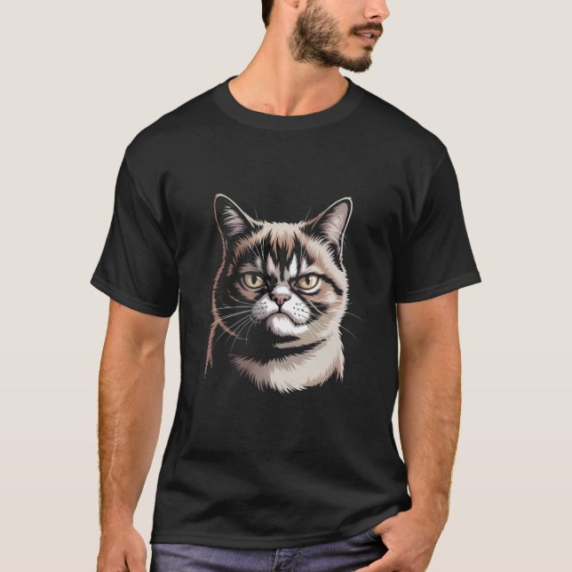 T-shirt Chat triste 😿 – Conceptions de chats émotionnels  (Devant)