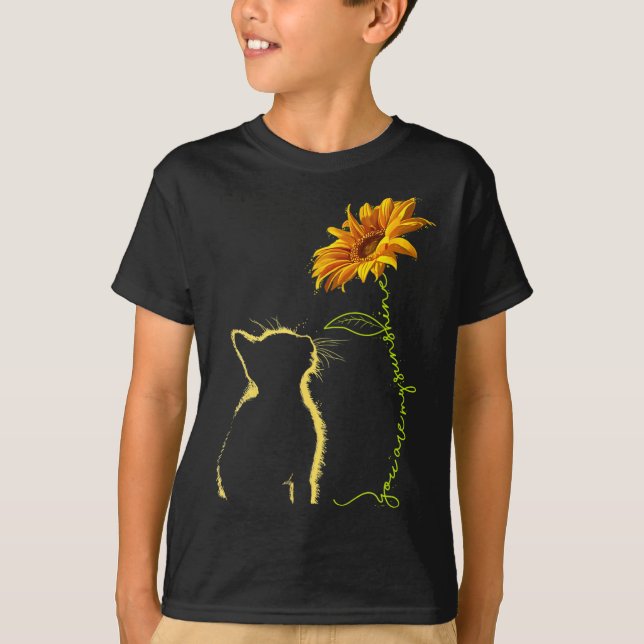 T-shirt Chat Tu Es Mon Sunshine Chats Dons Tefts (Devant)