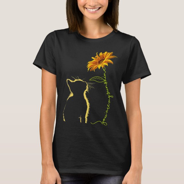 T-shirt Chat Tu Es Mon Sunshine Chats Dons Tefts (Devant)