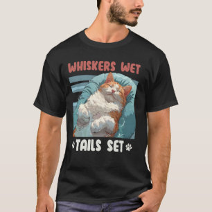 T-shirt Chat Turkish Van MÈCHES QUEUES MOULLÉES Ensemble D