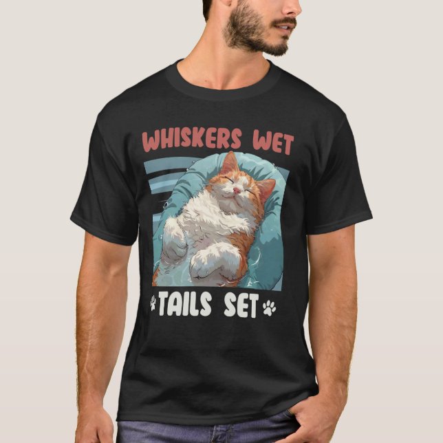 T-shirt Chat Turkish Van MÈCHES QUEUES MOULLÉES Ensemble D (Devant)