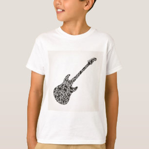 T-shirt Chat une guitare