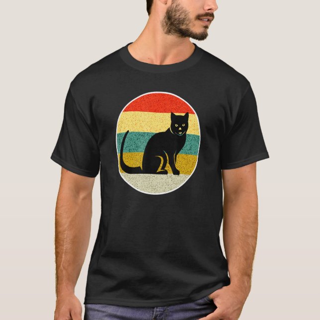 T-shirt Chat Vintage (Devant)