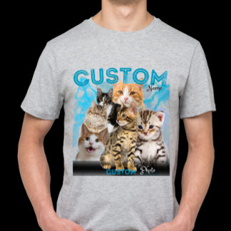 T-shirt Chat Vintage Boot Personnalisé