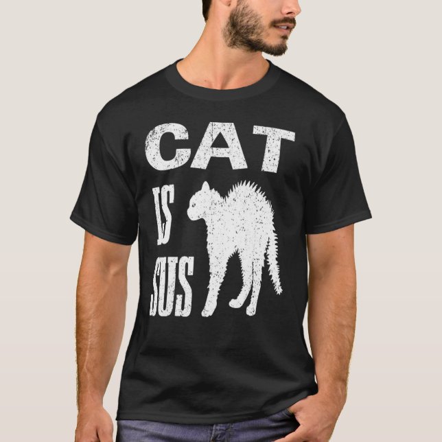 T-shirt Chat Vintage Est Sus 1 (Devant)