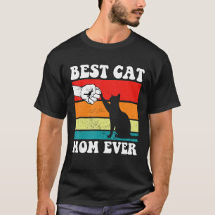 T-shirt Chat vintage, Meilleure maman chat jamais meow ave