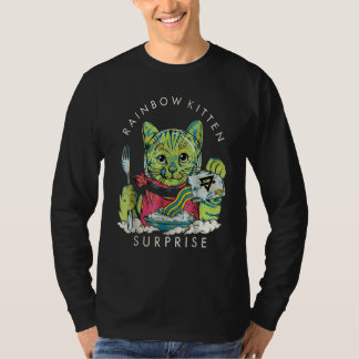 T-shirt Chat Vintage Rainbow Kitten Surprise