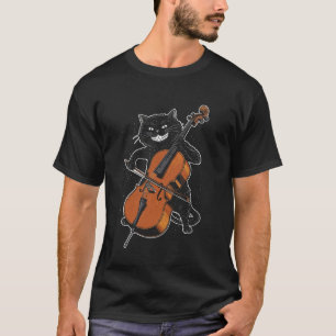 T-shirt Chat Violoncelle Cool Musique Gothique Orchestre C