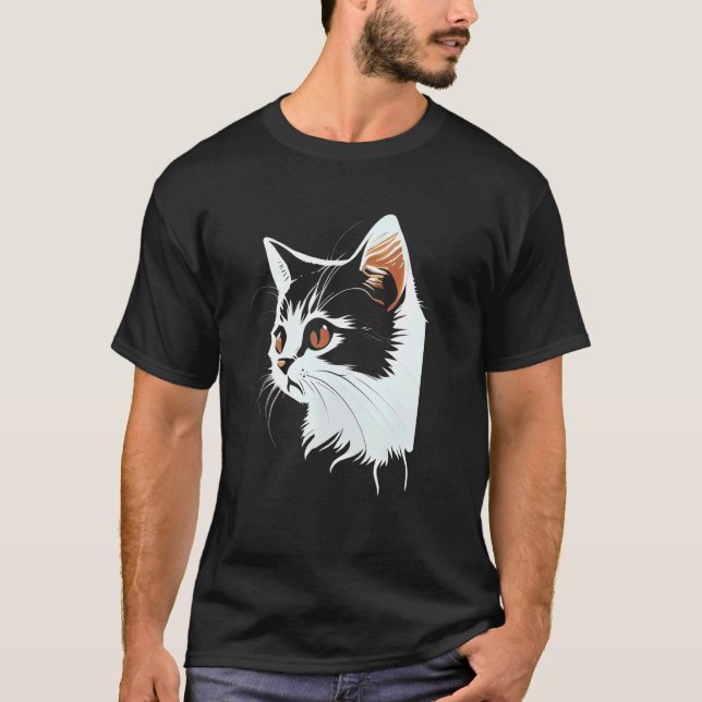 T-shirt Chat visage chat (Devant)