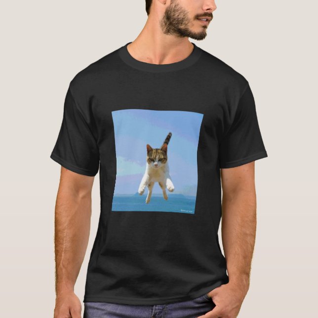 T-shirt chat volant3_001 (Devant)