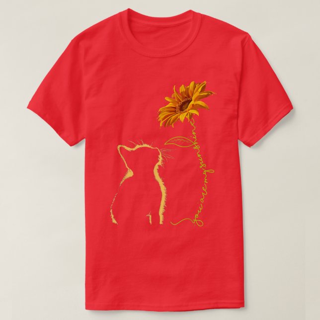 T-shirt Chat Vous Êtes Mes Chats Sunshine  (Design devant)