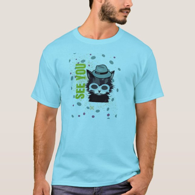 T-shirt Chat vous voyez (Devant)