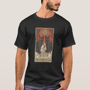 T-shirt Chat Wo De Pentacles Et Gagne Cool Chat Noir