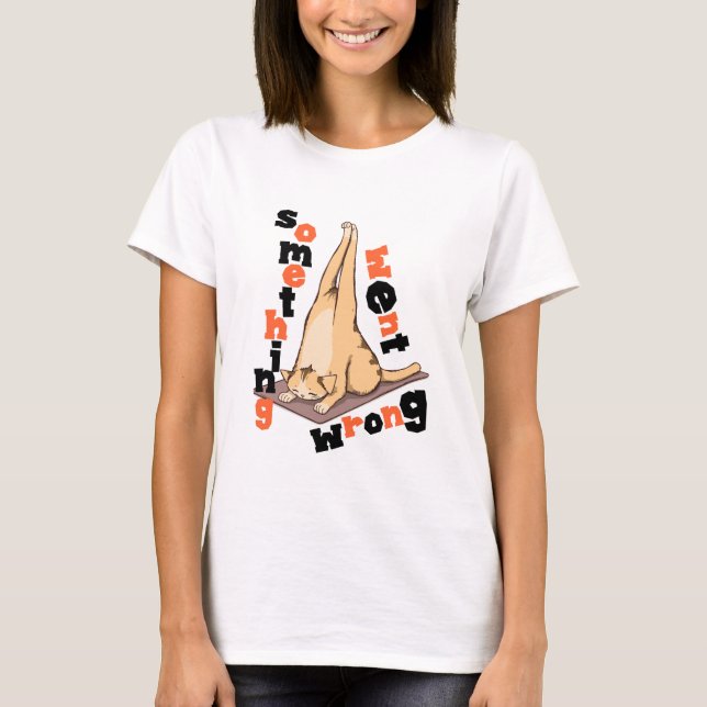 T-shirt chat Yoga (Devant)