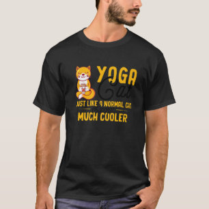 T-shirt Chat Yoga Chat Comme Un Chat Normal Sauf Beaucoup 