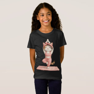 T-shirt chat yoga mignon