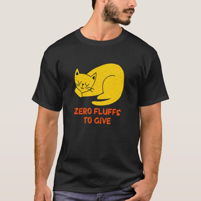 T-shirt Chat Zéro Peluches à Donner  Maman Chat Chaton Pap (Devant)