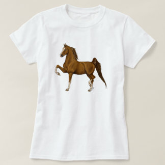T-shirt Châtaigne de pièce en t de Saddlebred d'Américain