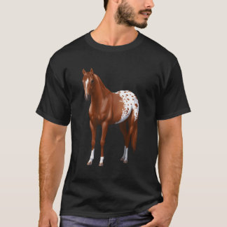 T-shirt Châtaigner Sorrel Blanche Appaloosa Horse