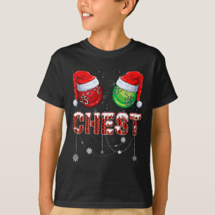 T-shirt Châtaignes de famille à jumelles de Noël