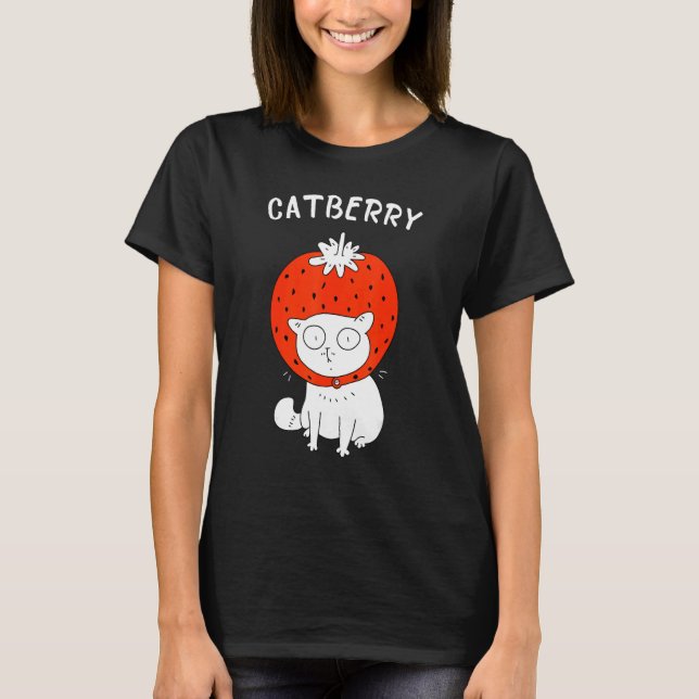 T-shirt Chatbaie Chat au bonnet de fraise (Devant)