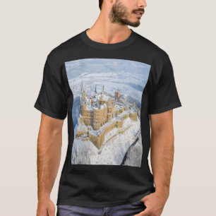 T-shirt Château aérien de Hohenzollern : Allemagne enneigé