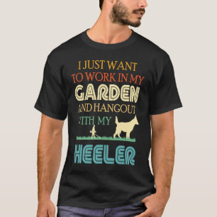 T-shirt Chateau australien mignon chien rouge bleu Heeler