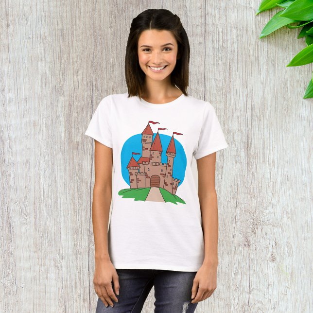 T-shirt Château avec drapeaux (Créateur téléchargé)