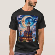 Château céleste et Lune face Tee