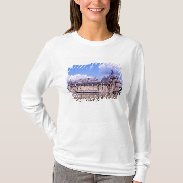 T-shirt Château Chantilly, Oise, France (Devant)