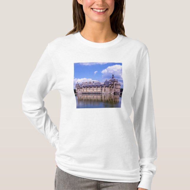 T-shirt Château Chantilly, Oise, France (Devant)