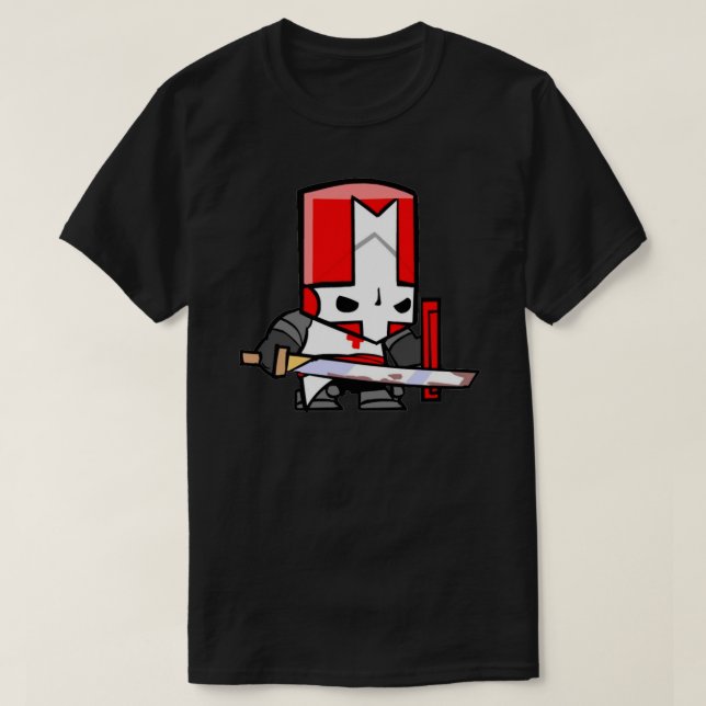 T-shirt Château craquant chevalier rouge Sticker.png (Design devant)