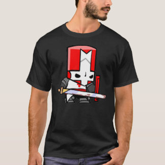T-shirt Château craquant chevalier rouge Sticker.png