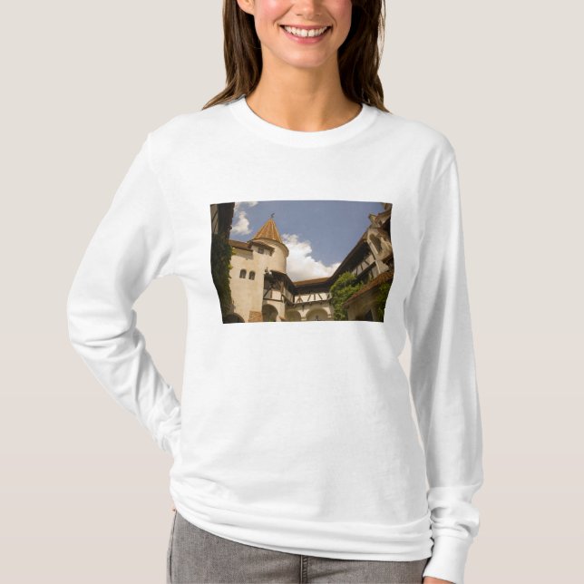 T-shirt Château de Bran du 13e siècle (château de Dracula) (Devant)