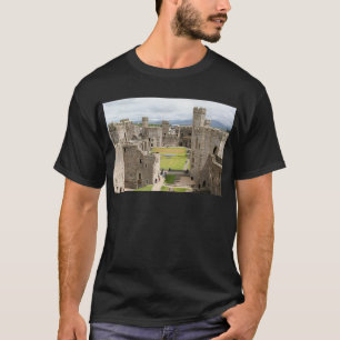 T-shirt Château de Caernarfon, Pays de Galles, Royaume-Un