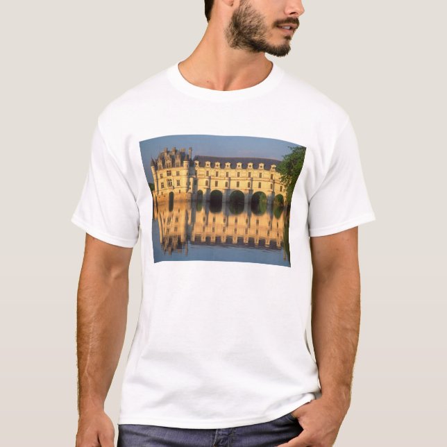 T-shirt Château de Chenonceau, rivière Cher, Loir-et-Cher, (Devant)