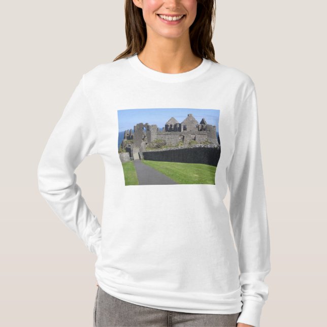 T-shirt Château de Dunluce près de Bushmills et Portrush,  (Devant)