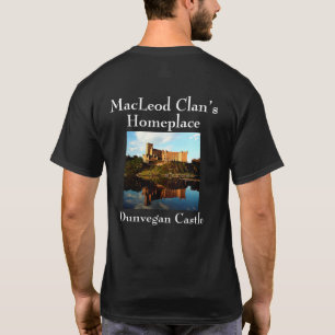 T-shirt Château de Dunvegan élégant - Scottish MacLeod Cla