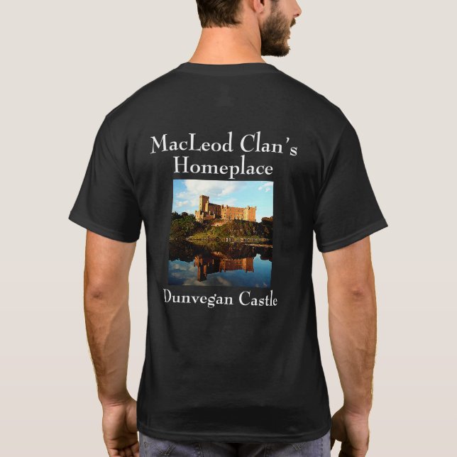 T-shirt Château de Dunvegan élégant - Scottish MacLeod Cla (Dos)