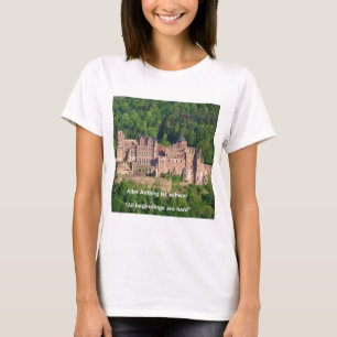 T-shirt Château De Heidelberg En Allemand & Allemand Dire