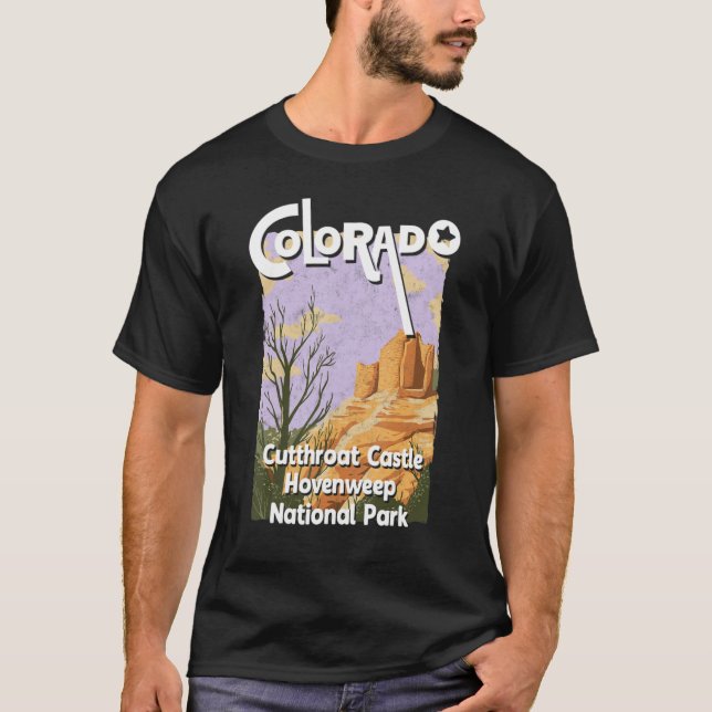 T-shirt Château de Hovenweep (Devant)