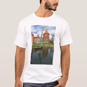 T-shirt Château de l'île par le lac Galve, Trakai, Lituani