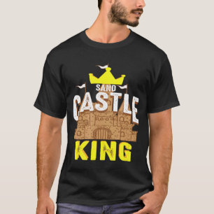 T-shirt Château de sable Roi Mignon Château Miniature Plag