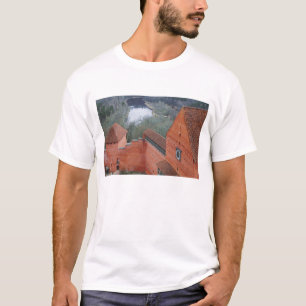 T-shirt Château de Turaida près de la rivière Gauja, Sigul