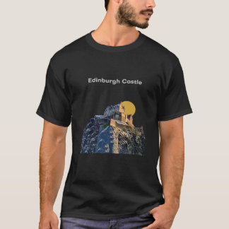 T-shirt Château d'Édimbourg Écosse Conte de fées Royal Rét