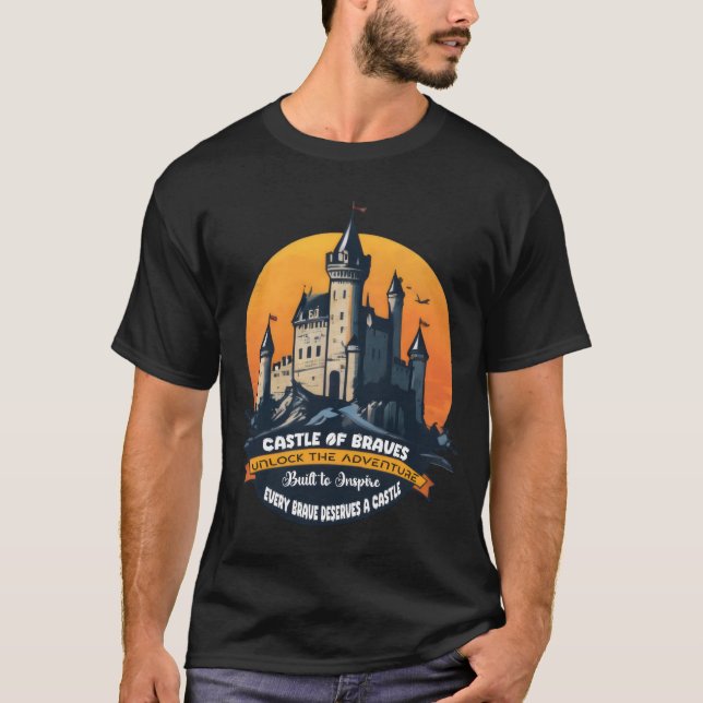 T-shirt Château des Braves : Déverrouiller l'aventure (Devant)