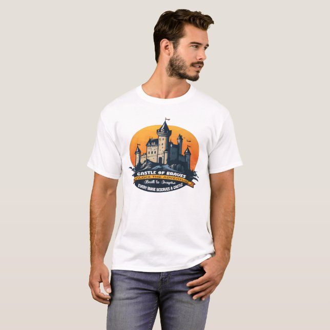 T-shirt Château des Braves : Déverrouiller l'aventure (Devant entier)